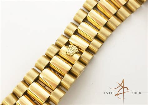 rolex president gold and stainless steel link bracelet|rolex datejust with president bracelet.